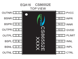 CS86552E 2*20W D類(lèi)音頻放大器