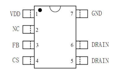 SP2633F,5V1A,5W，6級能效充電器方案，SOP7封裝