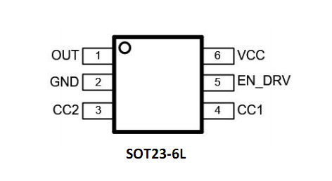 V6007C，單PD快充協議芯片，SOT23-6封裝，支持18W/20W/25W