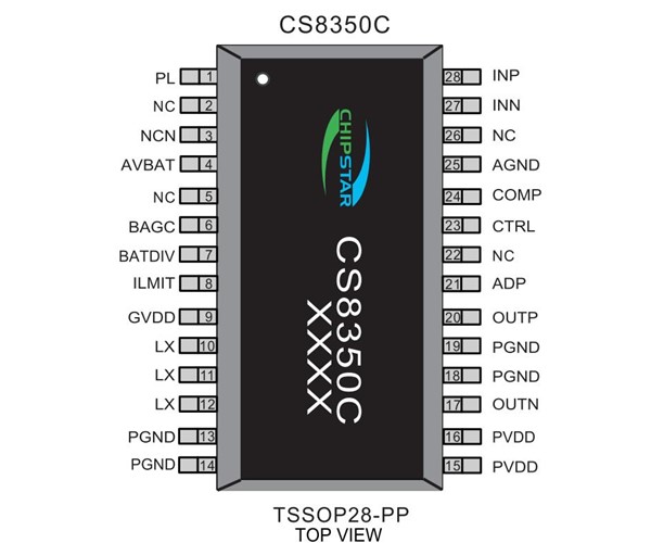 單節鋰電池供電，10W單聲道自帶升壓功放CS8350