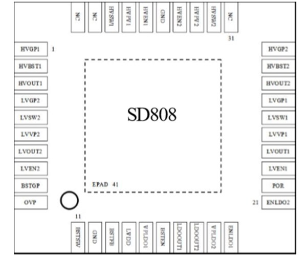 SD808 PMU 4路DC/DC降壓 1路DC/DC升壓