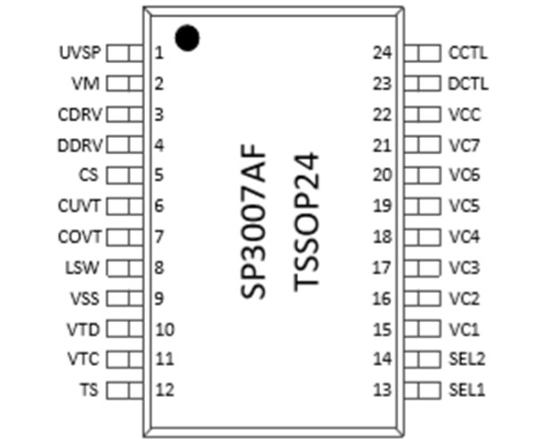 6串7串鋰電池保護板方案 SP3007AF