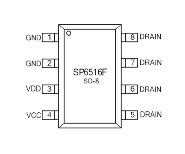 SP6516F，60V正負端同步整流，可做18WQC或18-20WPD